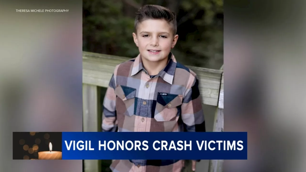 9-year-old boy killed in South Jersey crash involving football coach honored at vigil