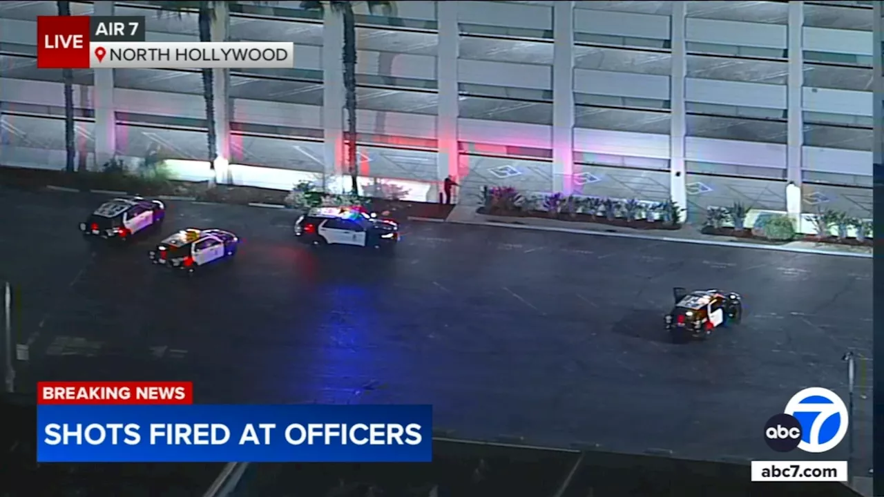 Suspect shoots at police officers after person in car shot in the head in North Hollywood