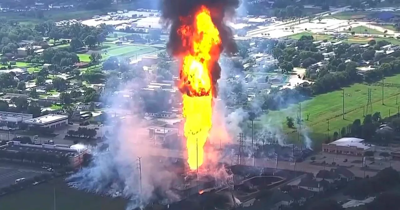 A pipeline has exploded and is on fire in Texas, forcing evacuations