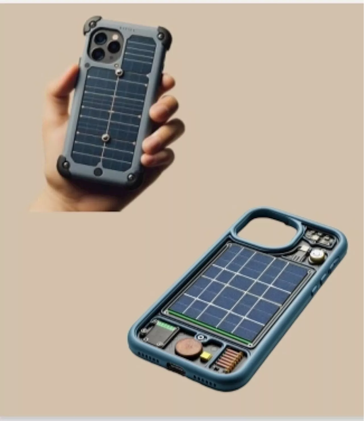 L'invenzione degli studenti di Foligno, una cover carica cellulare a energia solare