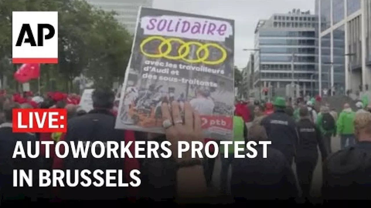 Autoworkers are set to demonstrate in Brussels to protest a layoff threat