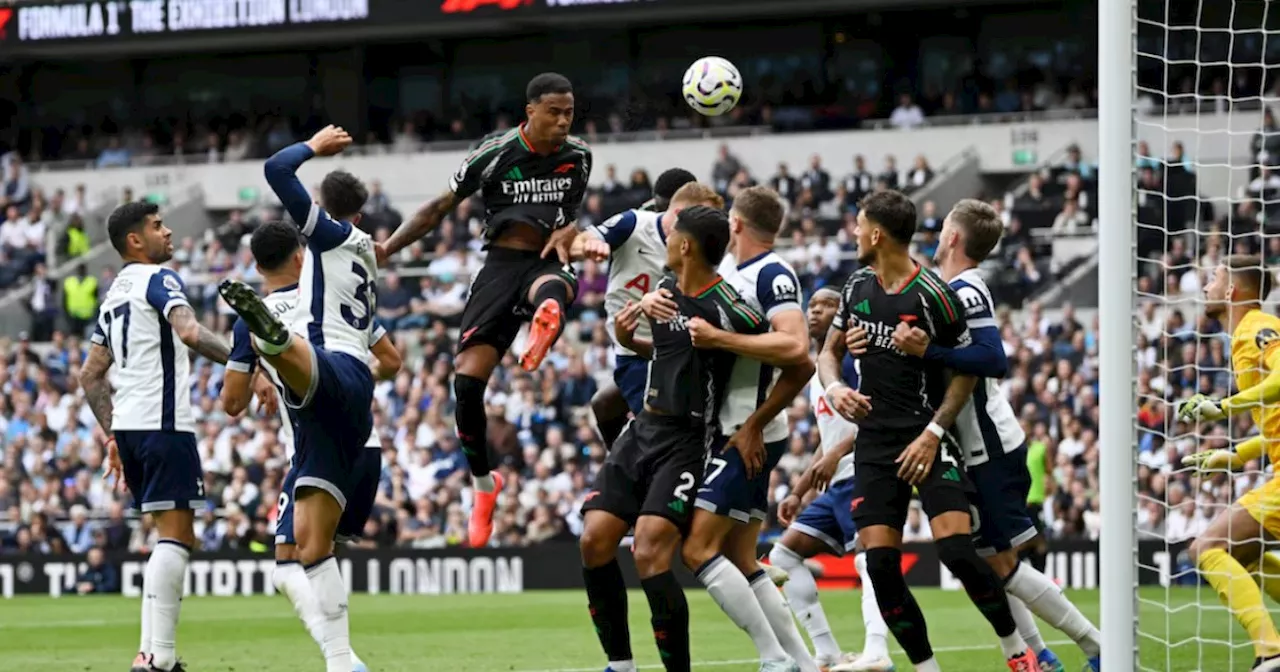 Gabriel Magalhaes's header earns Arsenal 1-0 win at Spurs in feisty derby