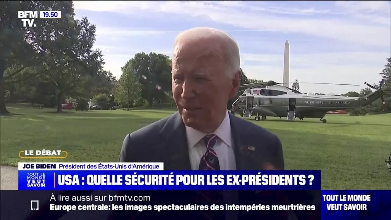 Sécurité de Donald Trump: Joe Biden estime que 'le Secret Service a besoin de plus d'aides'