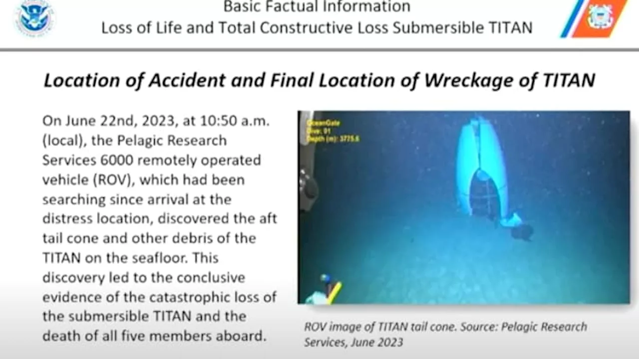 Titanic: une photo inédite d'un débris du sous-marin Titan qui a implosé près de l'épave dévoilée