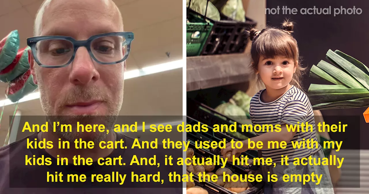 Dad Goes Grocery Shopping After Dropping Kids At College, Realizes What A Big Change It Is