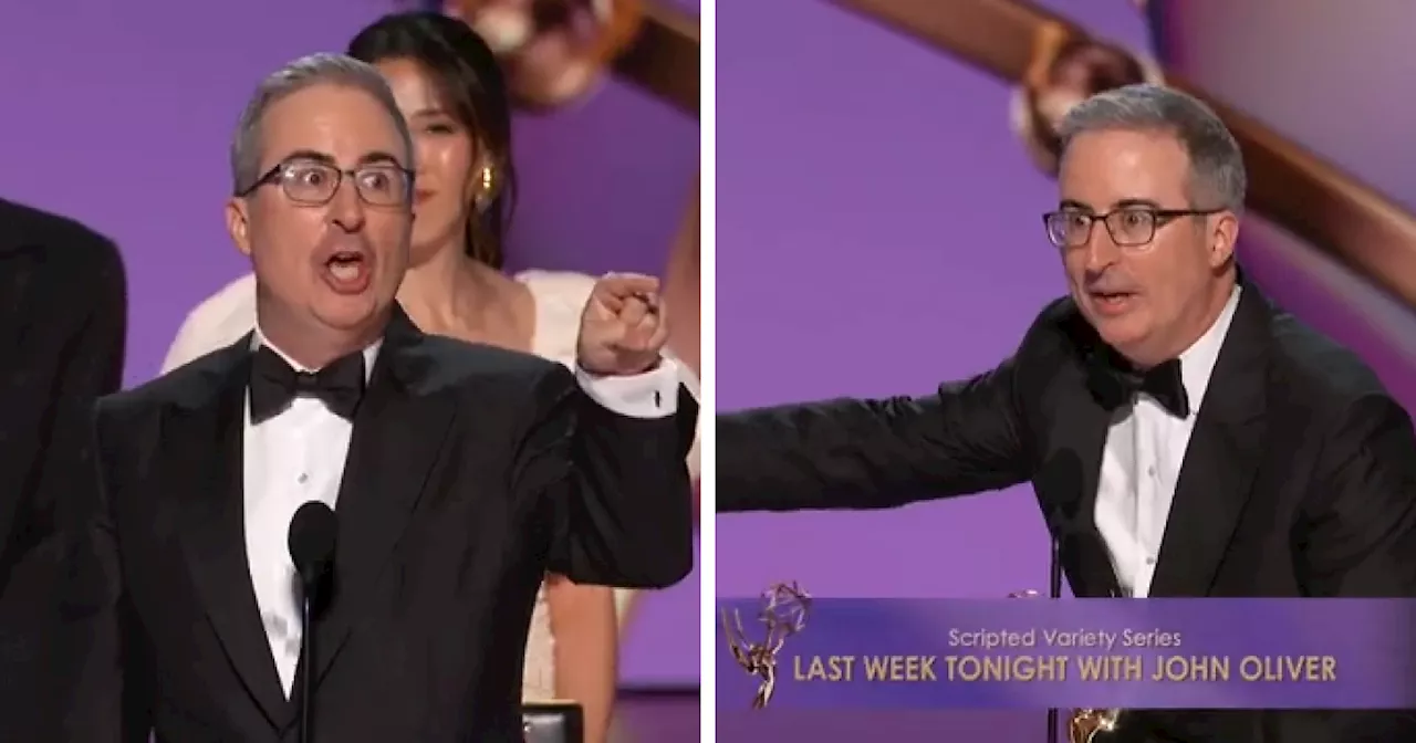 John Oliver Loses It In “Unhinged” Outburst After Emmys Speech Is Cut Short