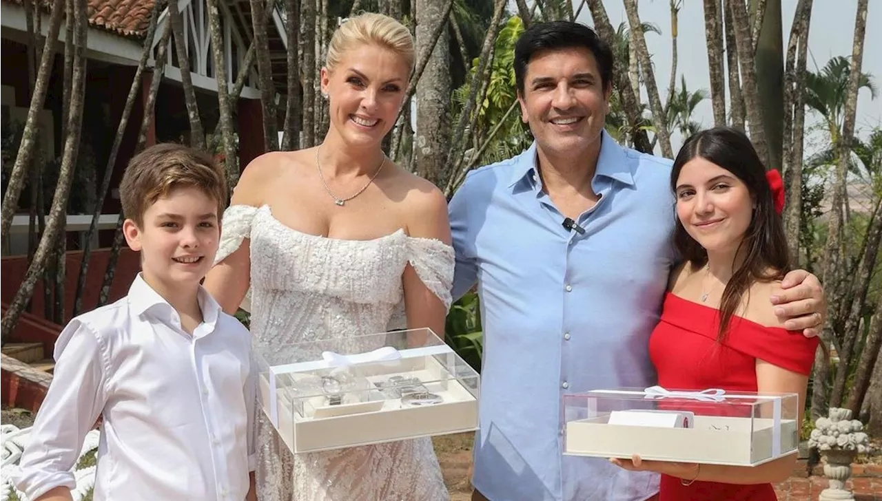 Ana Hickmann e Edu Guedes se declaram aos filhos após noivado: “Ao nosso lado”