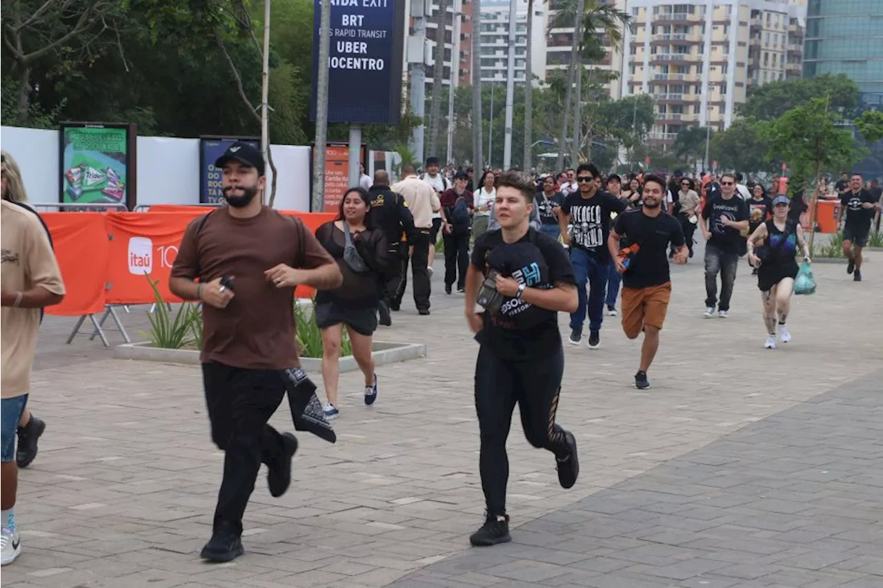 Rock in Rio 2024: público chega correndo para 3º dia de festival; veja fotos