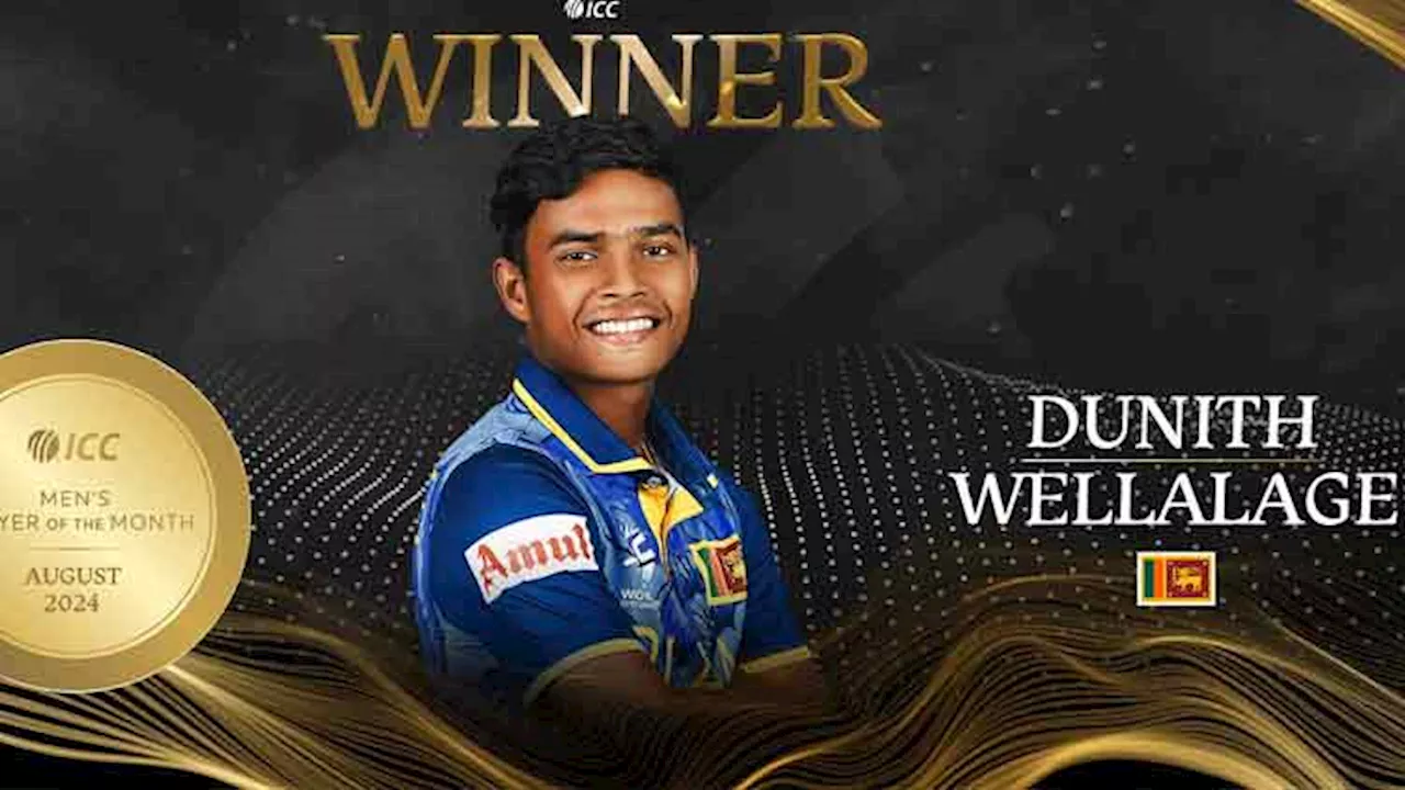 Sri Lanka's Wellalage named ICC Player of the Month for August 2024