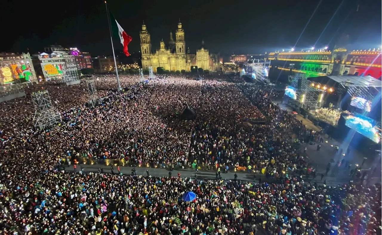 Acudieron 280 mil personas al Grito de Independencia y 120 mil al desfile, asegura Batres