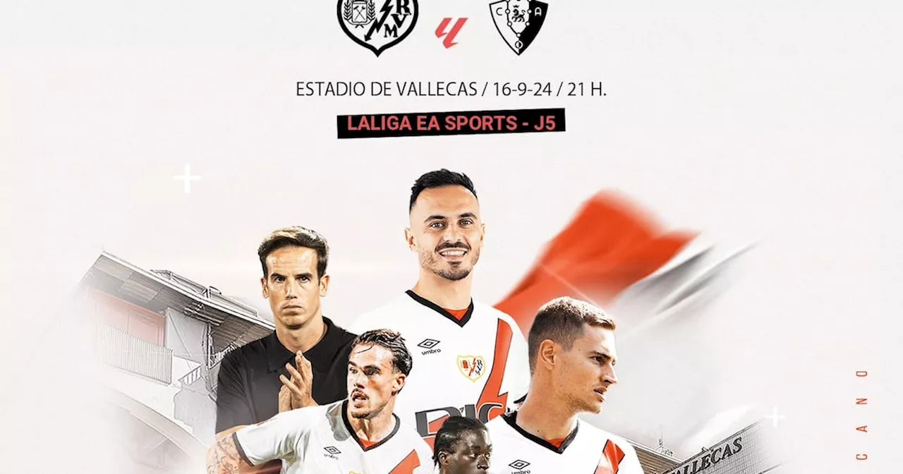 Horario y canal del partido del Rayo Vallecano, equipo de James Rodríguez