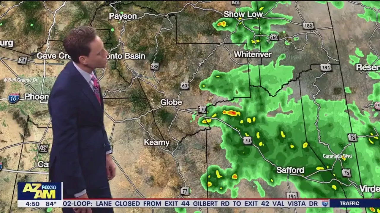 Arizona weather forecast: Slight chance for isolated showers