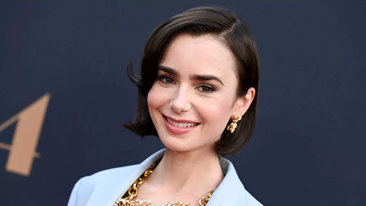 Lily Collins' ultra-demure nails are even chicer than her bob