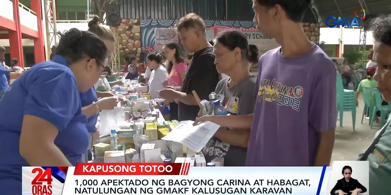 1,000 Bulacan residents affected by Carina receive medical services from GMA Kapuso Foundation