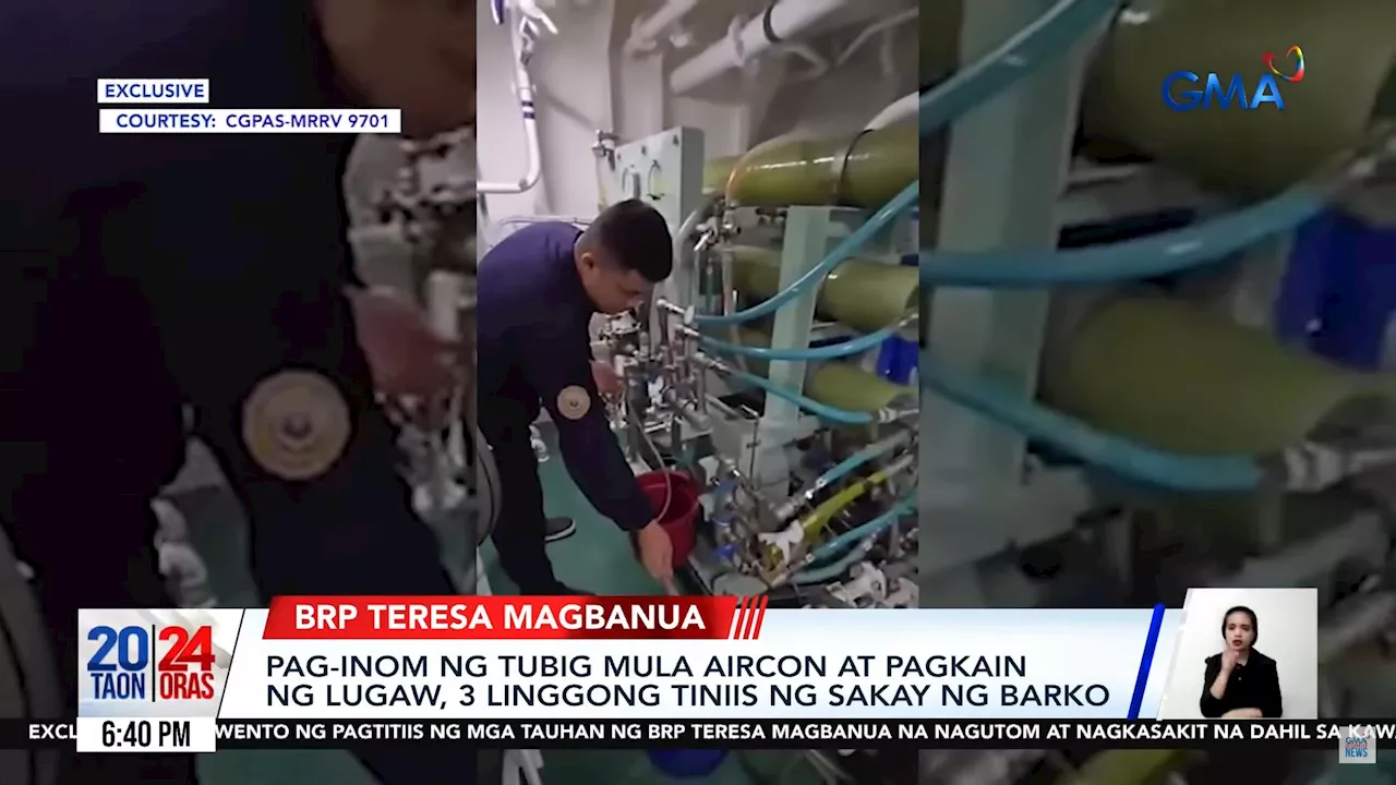 BRP Teresa Magbanua crew survived on lugaw, aircon water