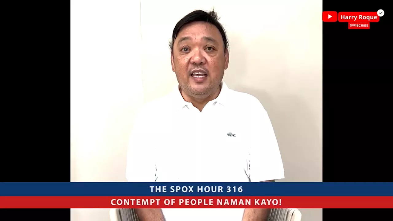 Harry Roque, palaban at 'di susuko: 'Pugante ako sa Kongreso lamang, wala po akong pakialam'