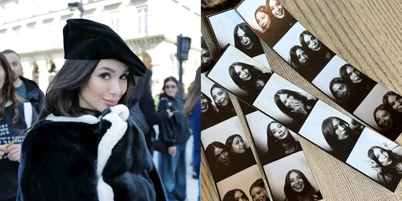 Heart Evangelista tries out a photo booth in Paris