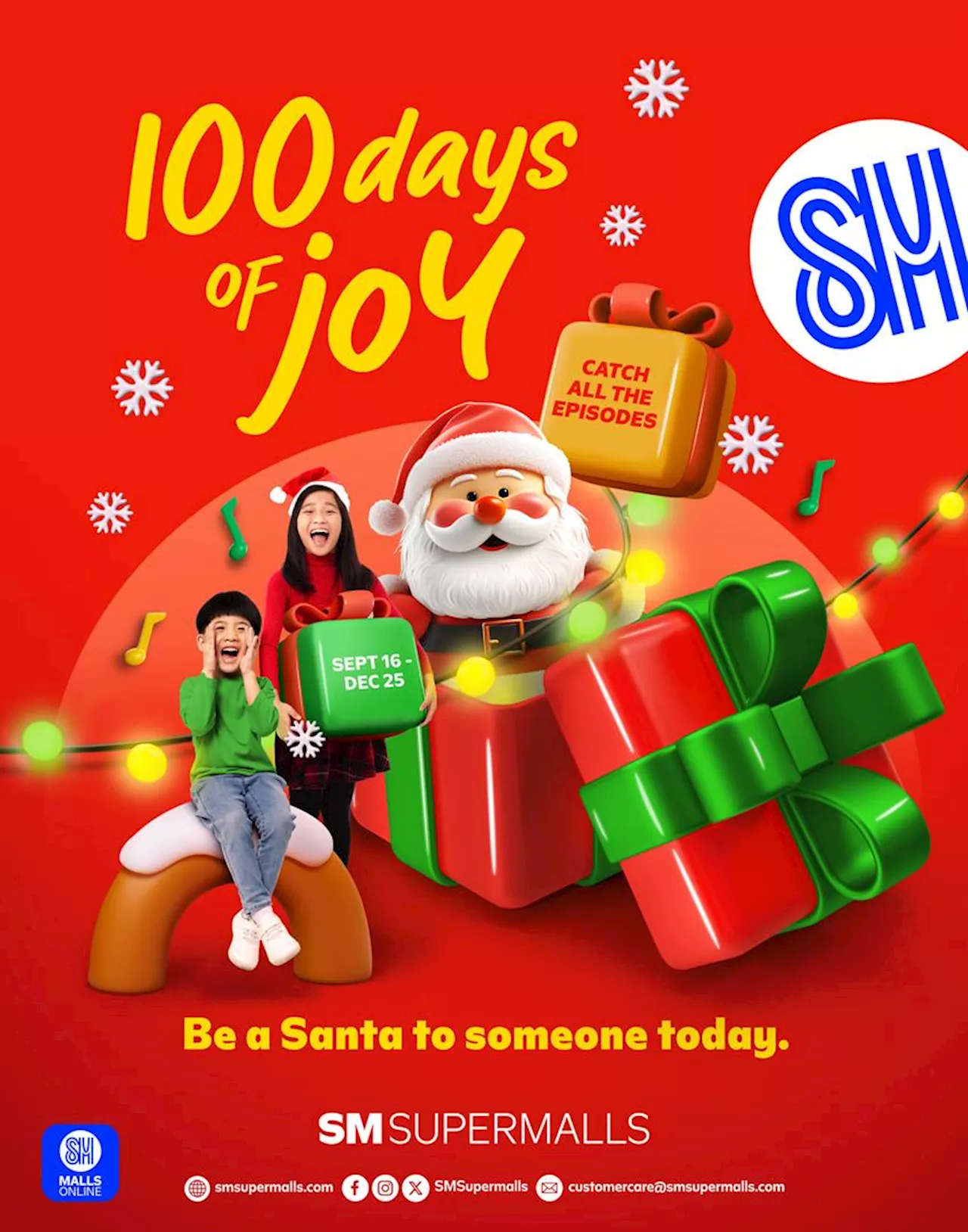 SM Supermalls kicks off 100 Days of Christmas as a Santa to their Community