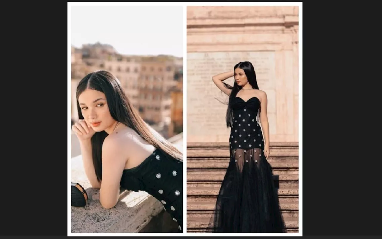 Sofia Pablo is a stunner in black in 'Emily in Paris' trip to Rome