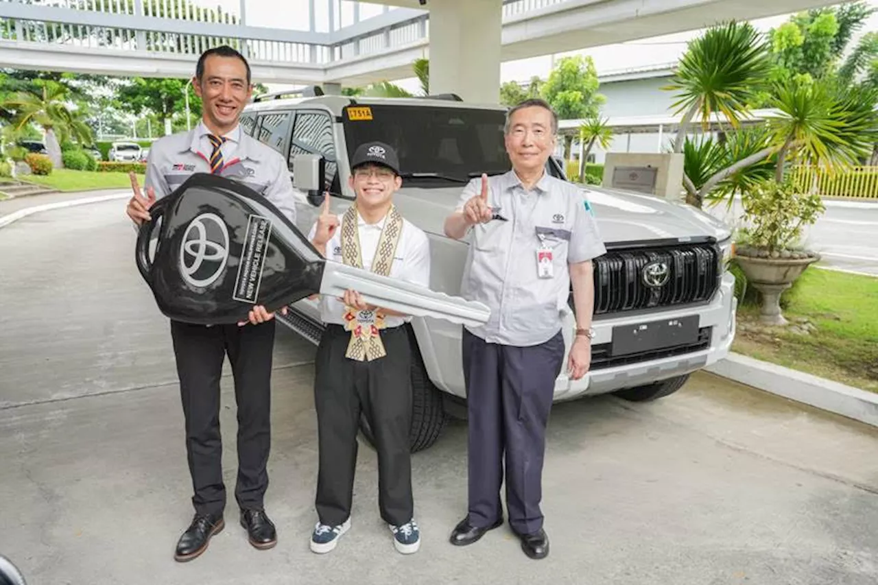 Toyota hands over luxury SUV to Carlos Yulo