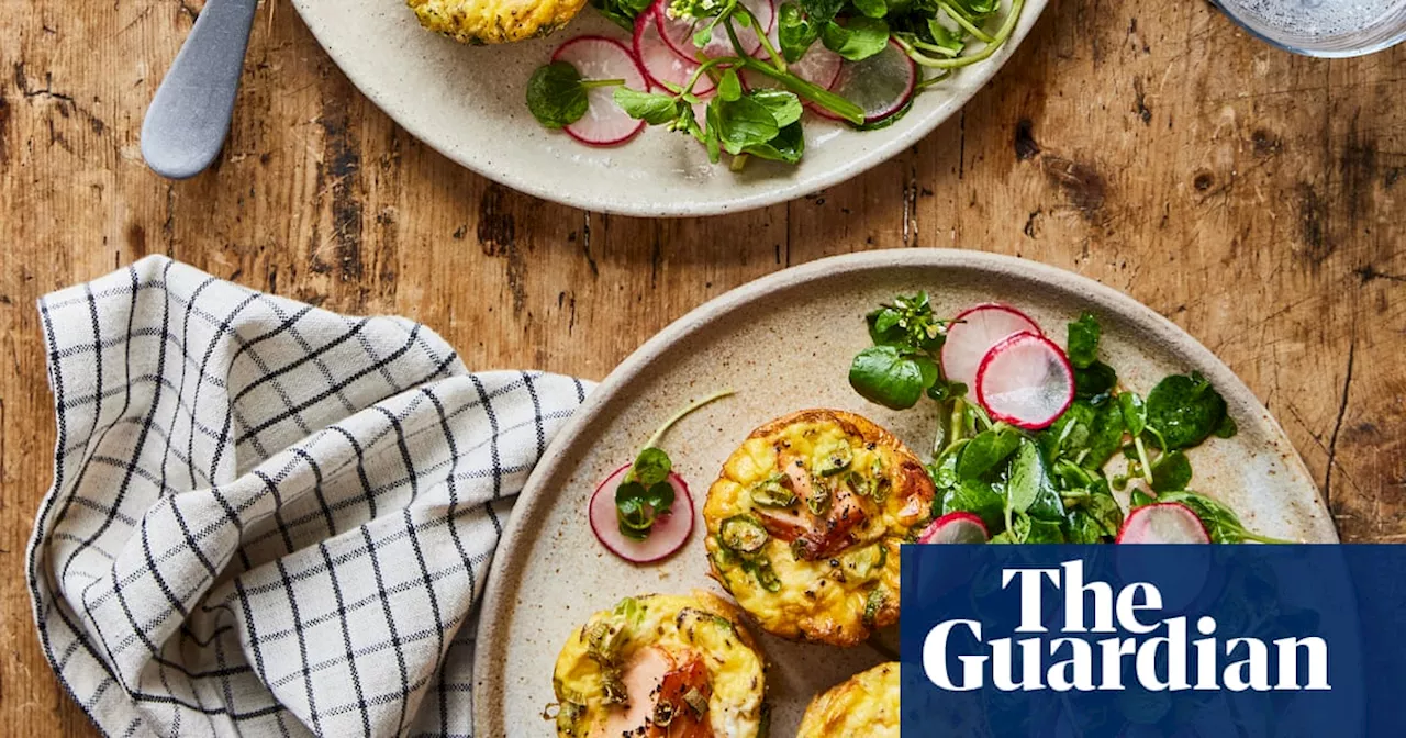 Rukmini Iyer’s quick and easy hot smoked salmon frittatas with watercress and radishes