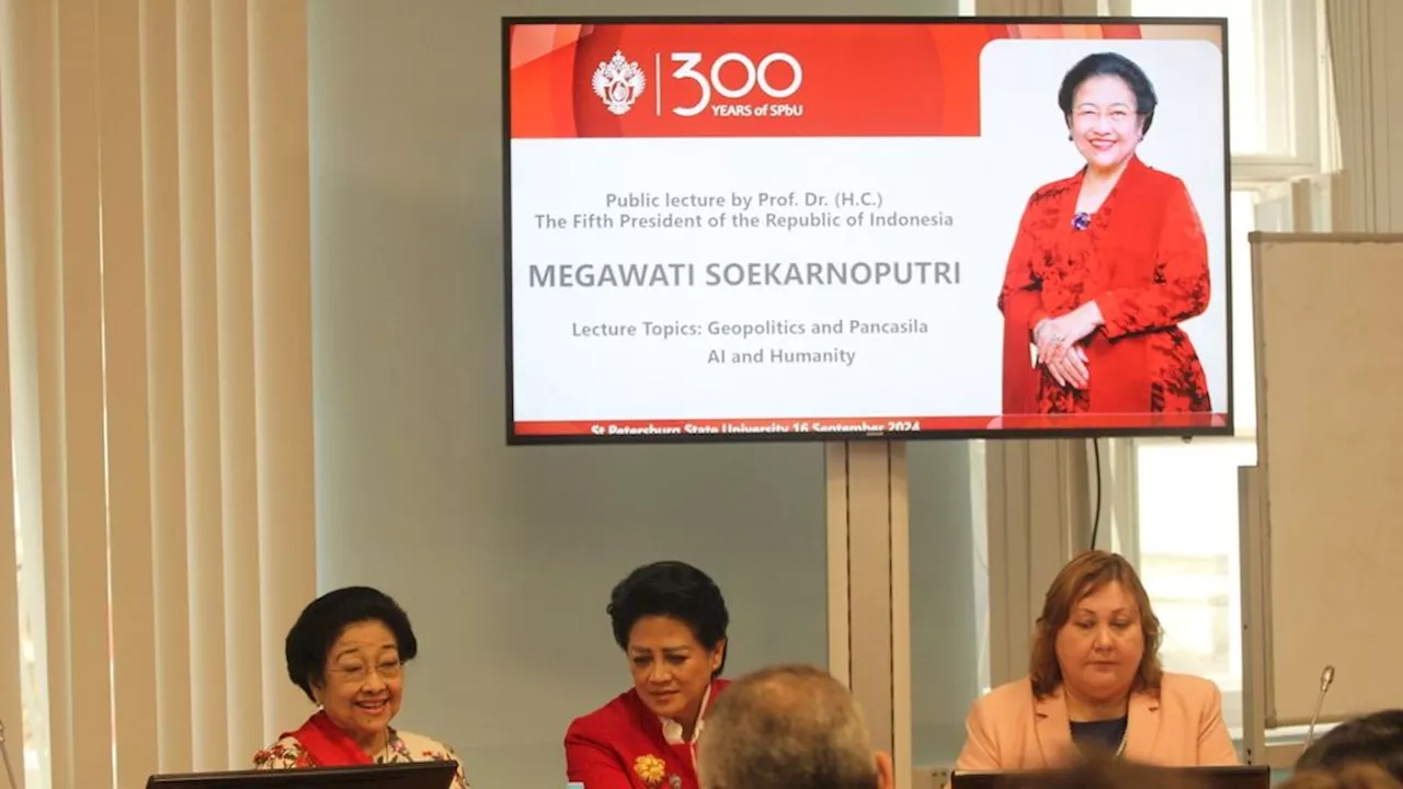 Kuliah Umum di Universitas Saint Petersburg, Megawati: Pancasila Jalan Tata Dunia Baru