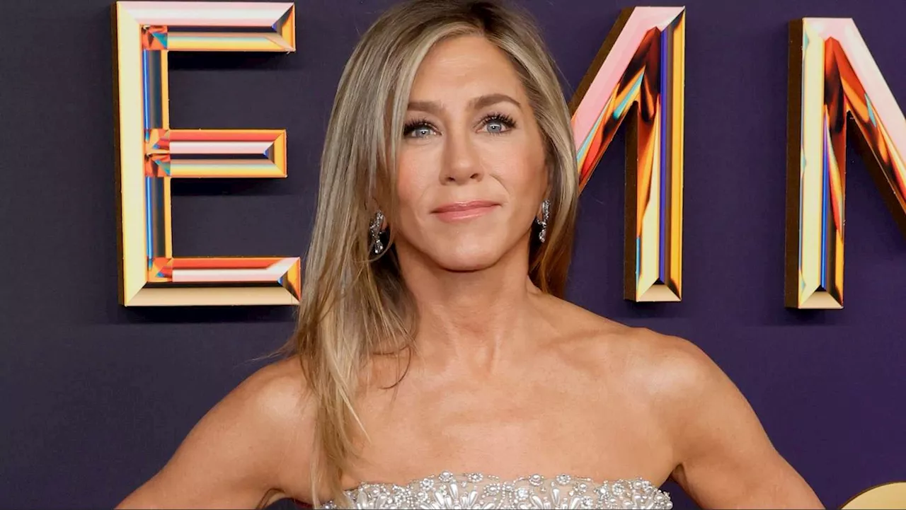 Jennifer Aniston Swapped Her Signature LBD for a Sparkly White Dress at the 2024 Emmys