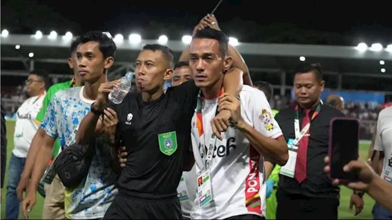 Pemukulan Wasit dan Ricuh Laga Aceh vs Sulteng, PB PON dan KONI Serahkan Penyelesaian ke PSSI