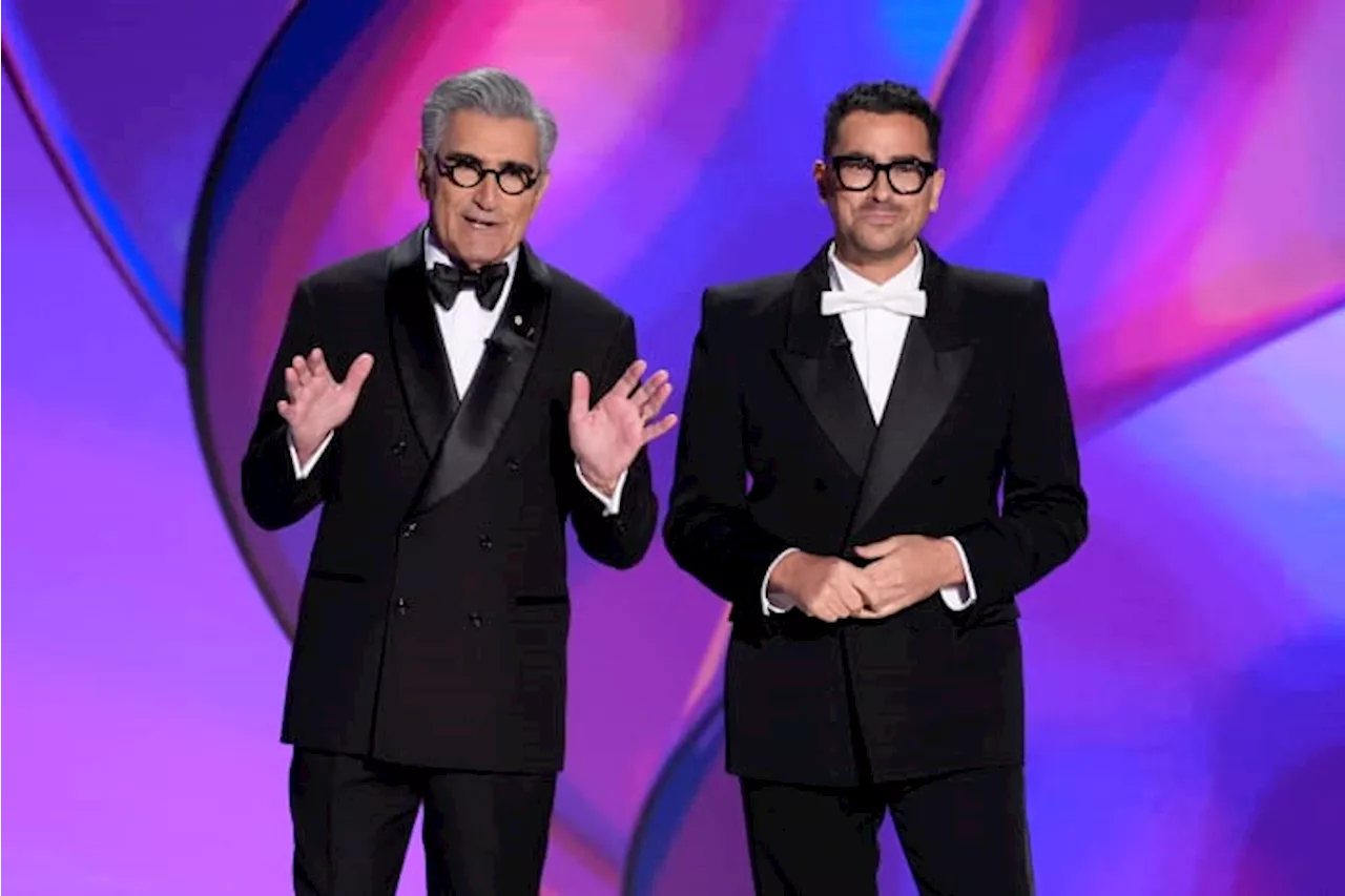 The Latest: Emmy Awards honor the best of TV with father-son duo Eugene and Dan Levy as hosts