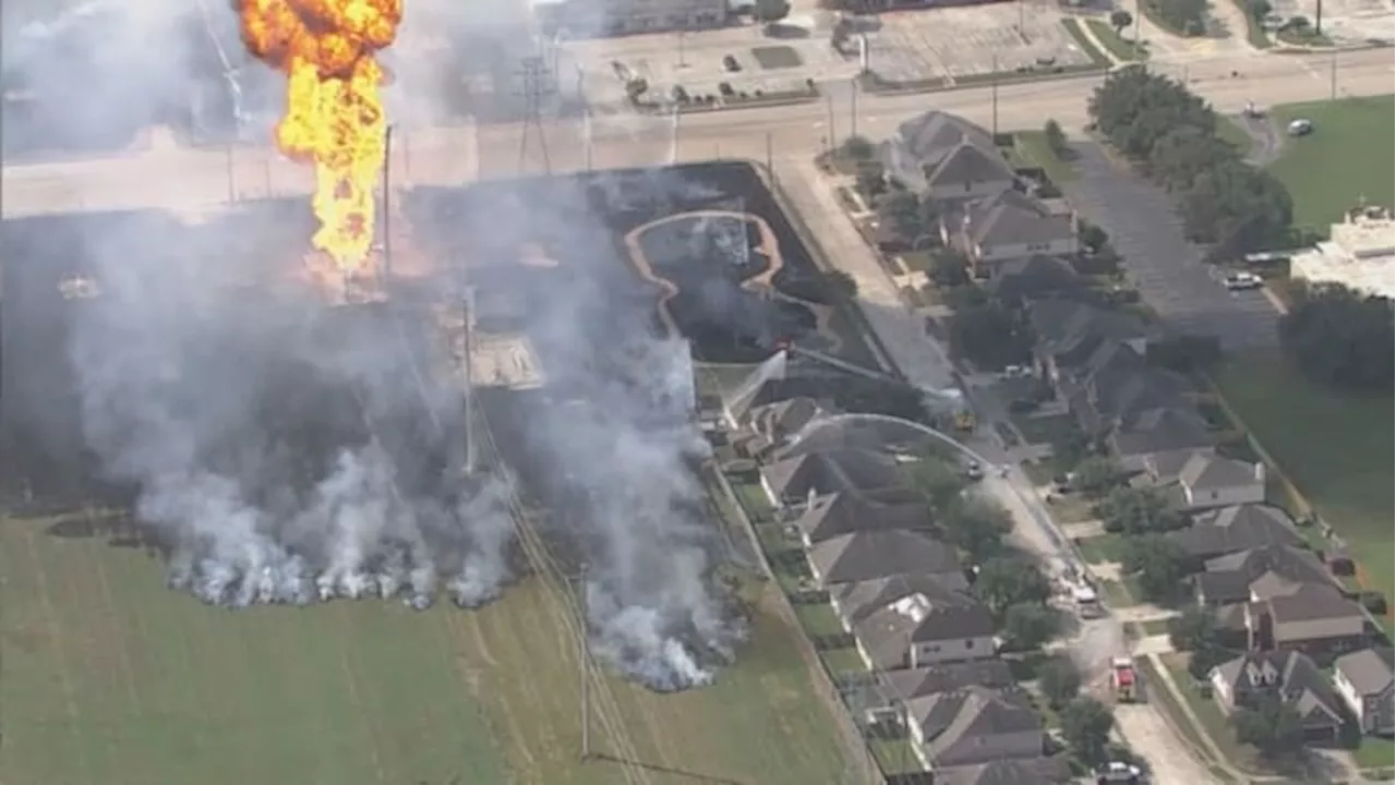 WATCH LIVE: Pipeline explodes, catches fire in Houston suburb; Evacuations underway