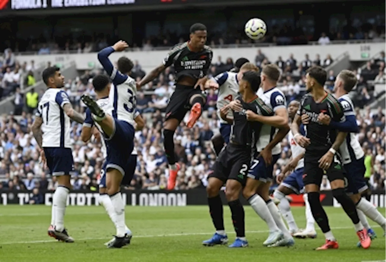 Gabriel’s header earns Arsenal 1-0 win at Spurs in feisty derby