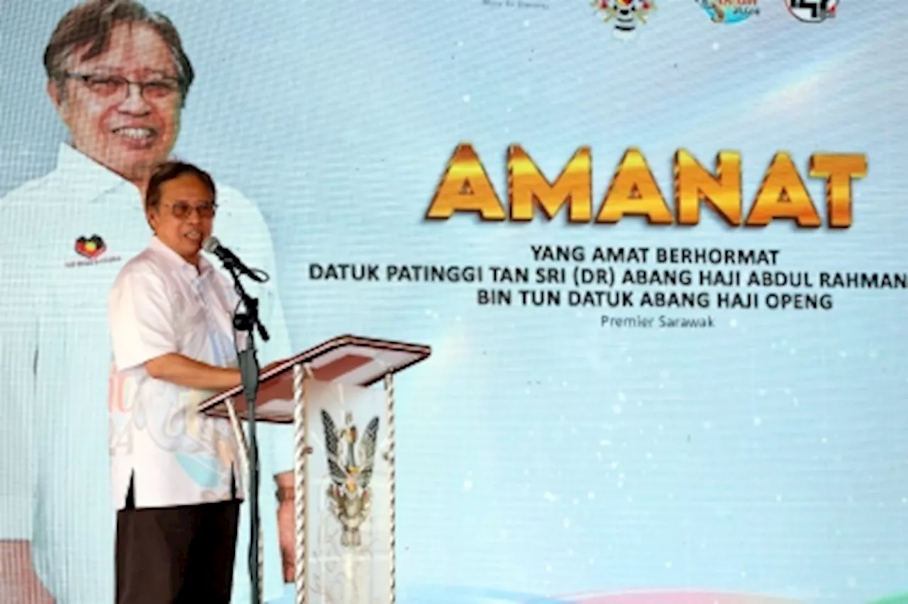 Sarawak premier Abang Jo calls for unity and togetherness as Malaysia turns 61