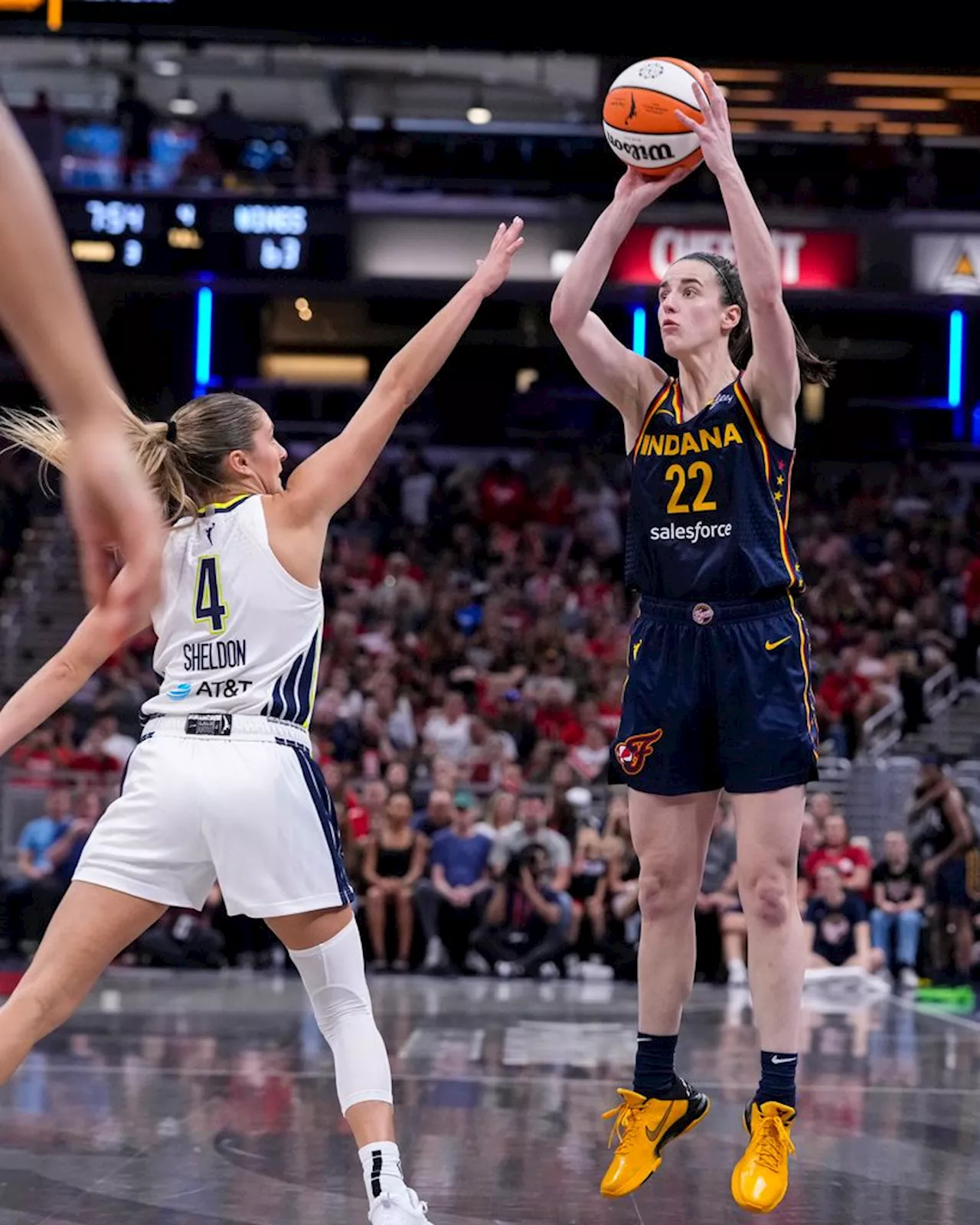 Clark scores career-high 35, Mitchell adds 30 as Fever escape Wings