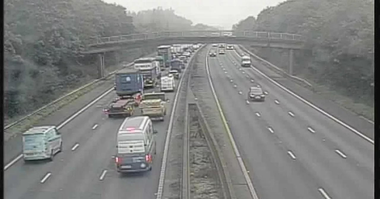 Long delays on stretch of motorway amid crash