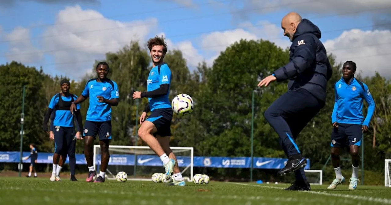 Chelsea outcast smiling alongside Enzo Maresca in training just weeks after exile