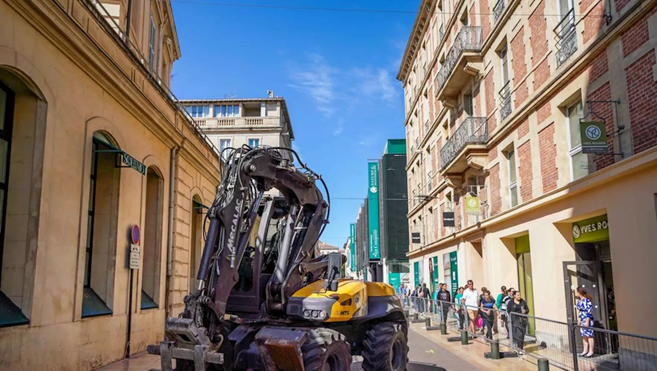 La piétonnisation est en marche autour des Halles et du Centre des congrès h2 de Nîmes