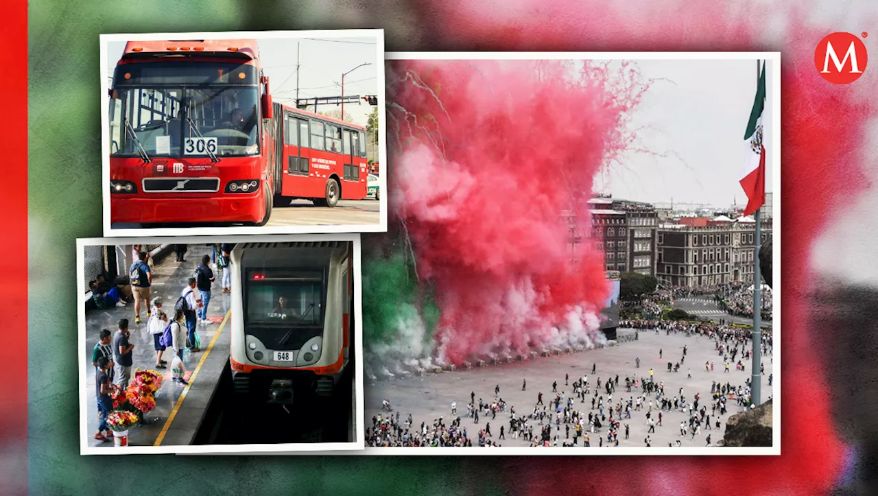 Así serán los horarios del Metro, Metrobús y transportes por desfile militar 2024 en CdMx