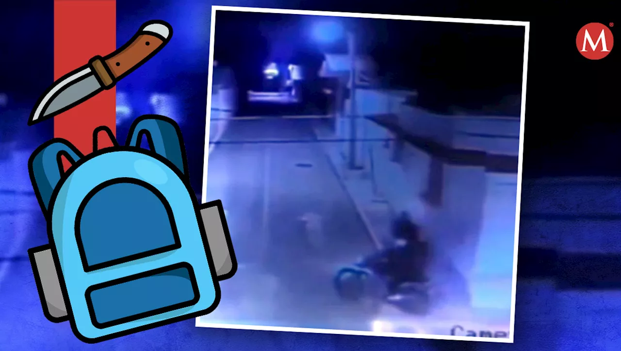 Joven frustra robo dando 'mochilazos' a sus asaltantes en Puebla