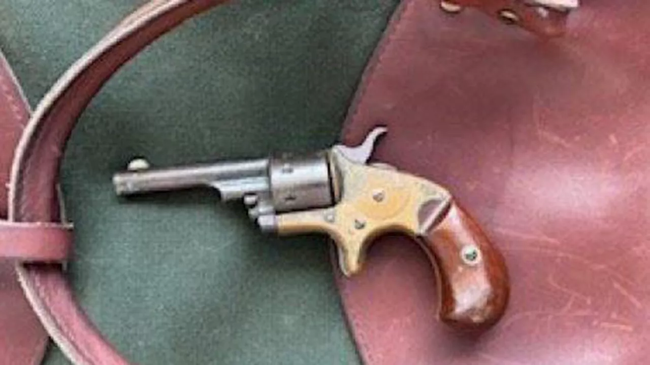 Antique handgun found in carry-on luggage at Newark Airport, TSA says