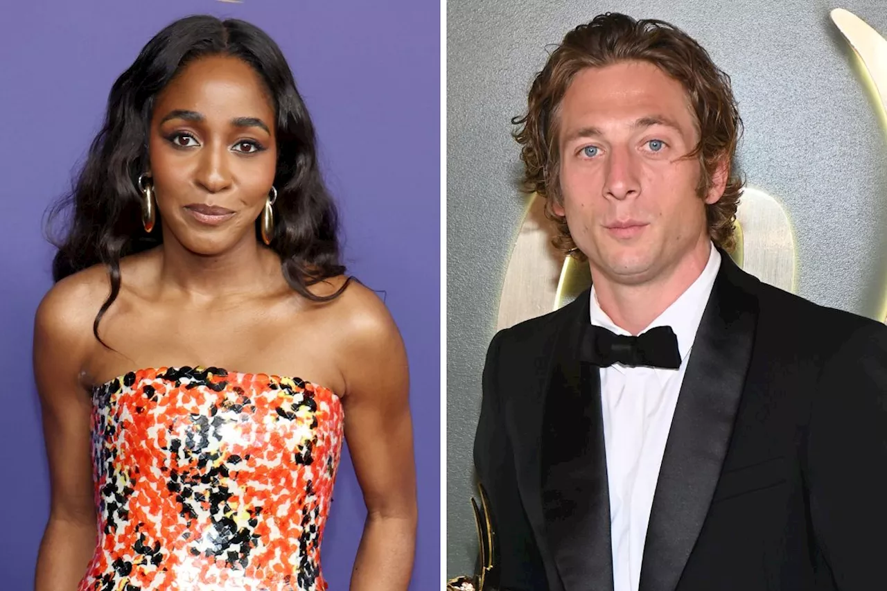 'The Bear' Star Ayo Edebiri Hides Jeremy Allen White in Emmys Photo