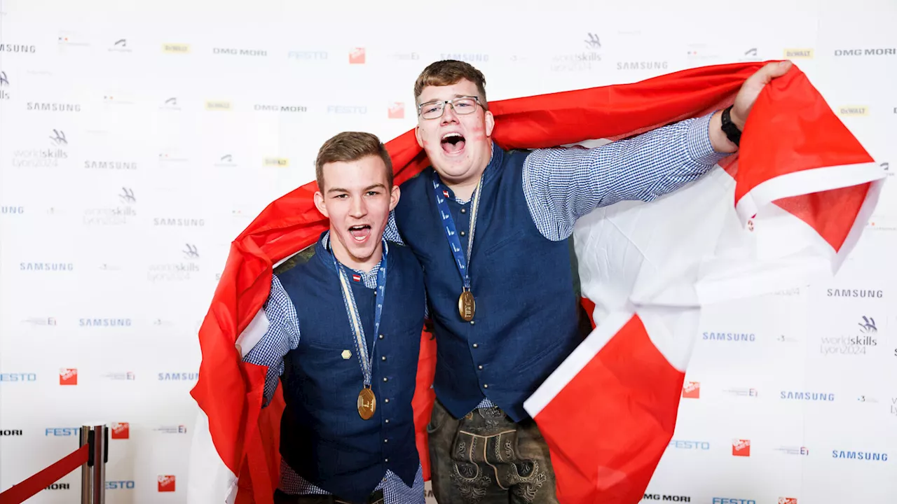 Gold bei „World Skills“ in Lyon für Stefan Huber und Christoph Kurz