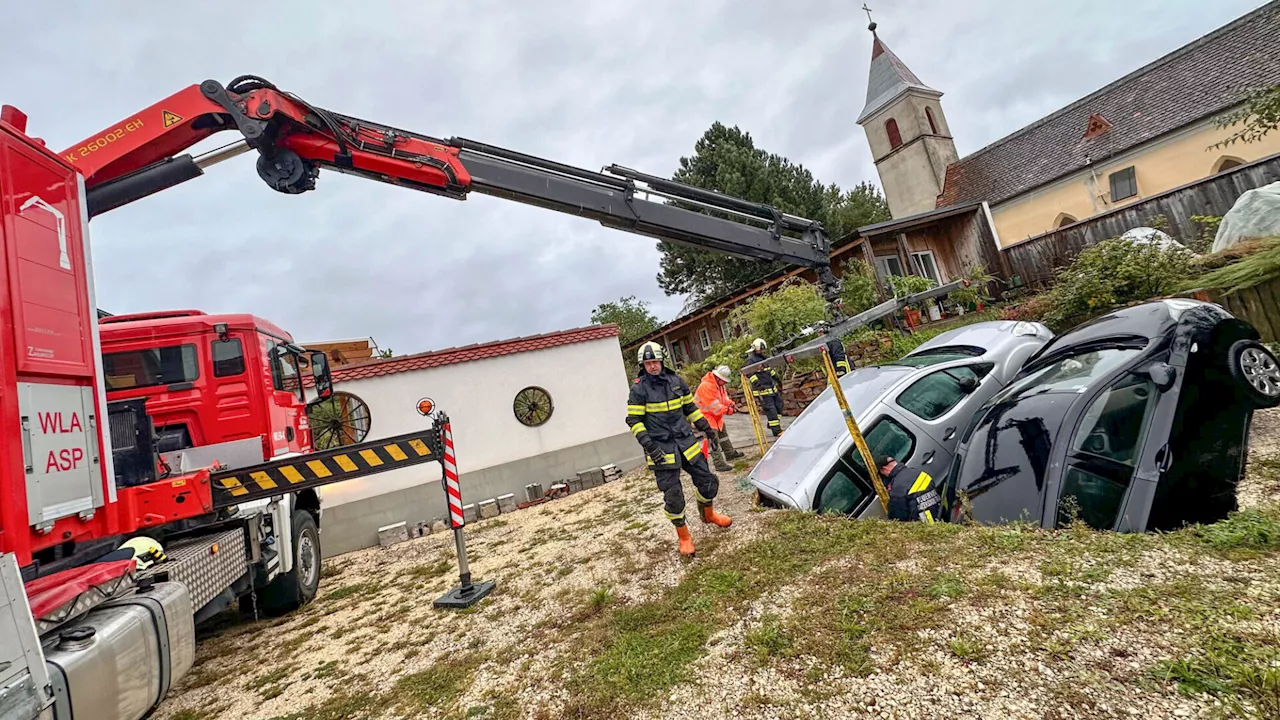 Kärntner Feuerwehr unterstützt Hollabrunn bei Hochwasser