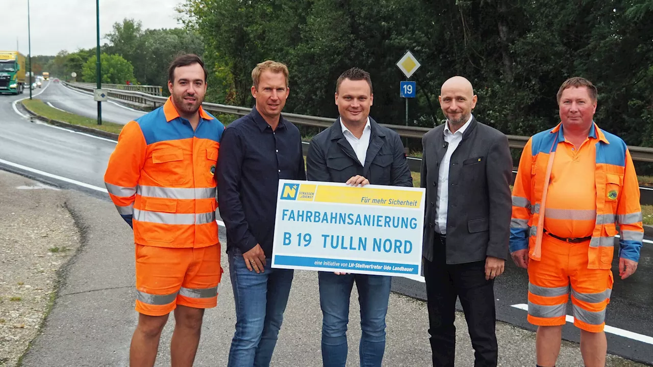 Tulln: Über zwei Kilometer der Landesstraße B 19 saniert