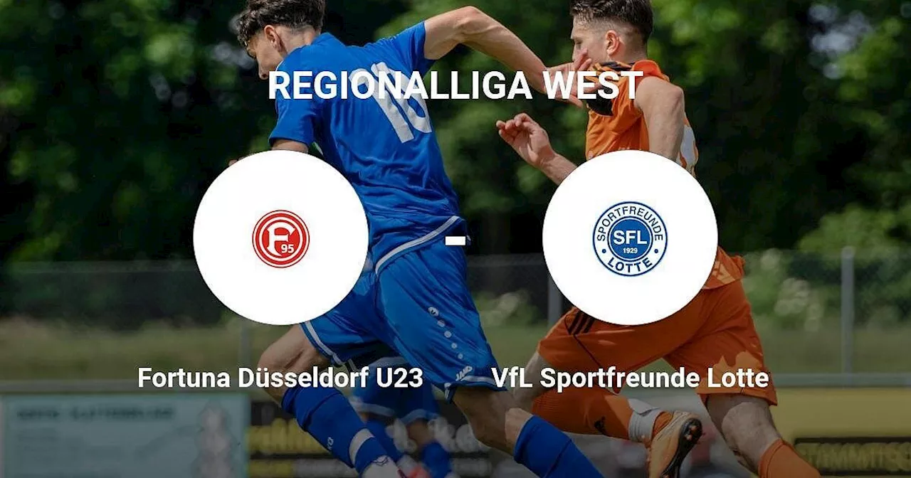 Fortuna Düsseldorf U23 kassiert gegen VfL Sportfreunde Lotte