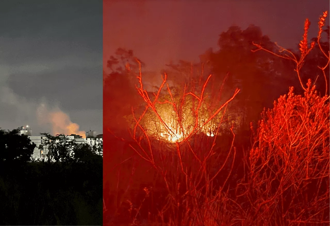 Operações de combate ao incêndio no Parque Nacional de Brasília continuam nesta segunda