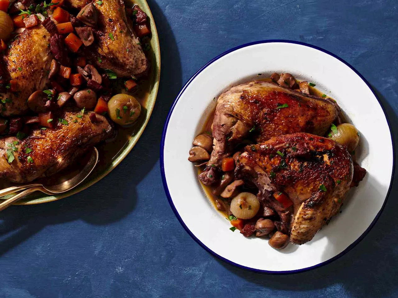 Coq au Vin (Chicken Braised in Red Wine)