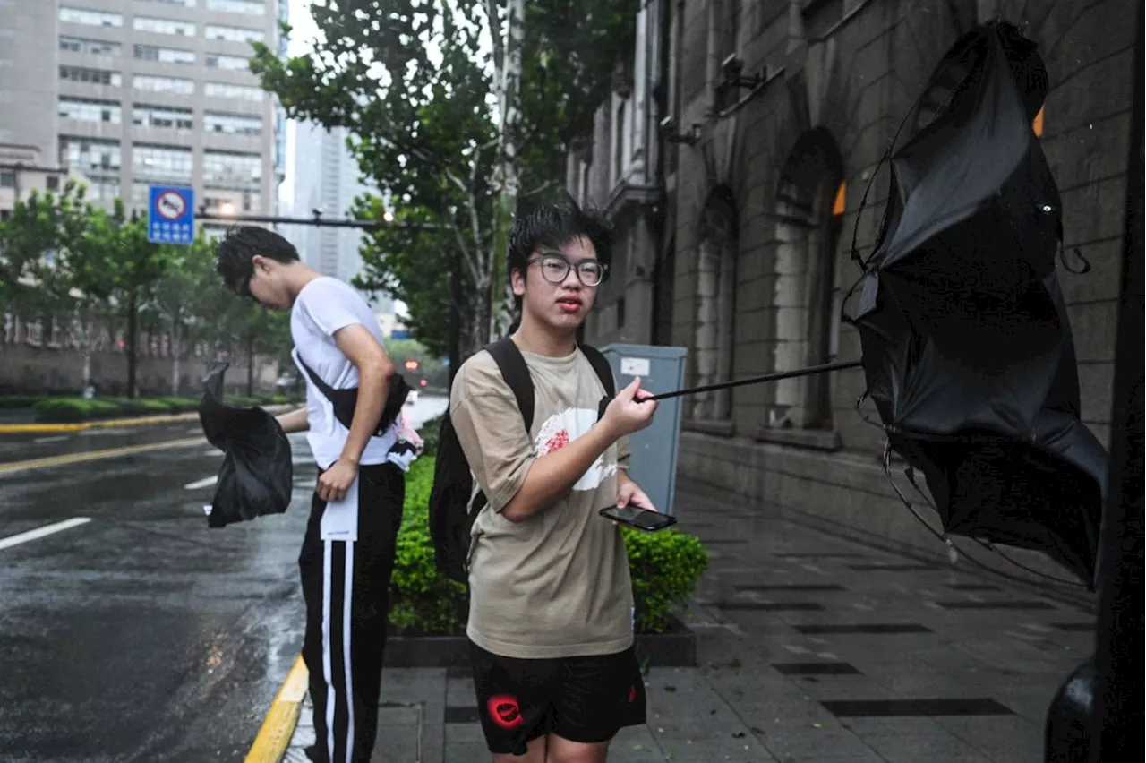 Typhoon Bebinca lands in Shanghai, strongest storm to hit city since 1949