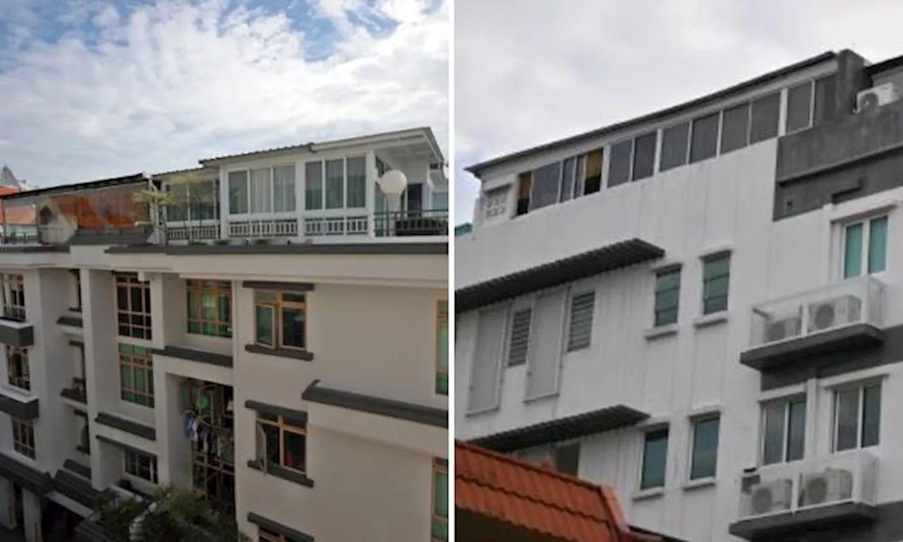 Penthouse owners under probe for possible unauthorised rooftop structures at 2 condos
