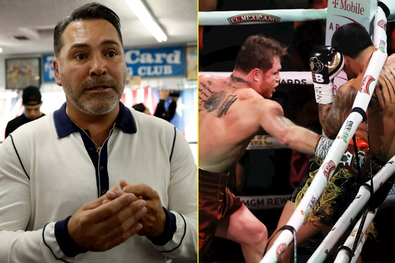 – Oscar De La Hoya continues Canelo Alvarez feud with brutal reaction to Edgar Berlanga win...