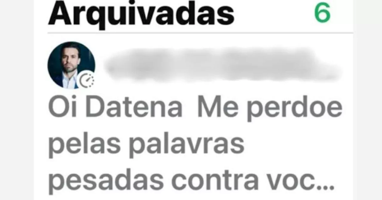 Datena diz que Marçal pediu desculpa por ofensas dois dias antes de agressão e mostra print